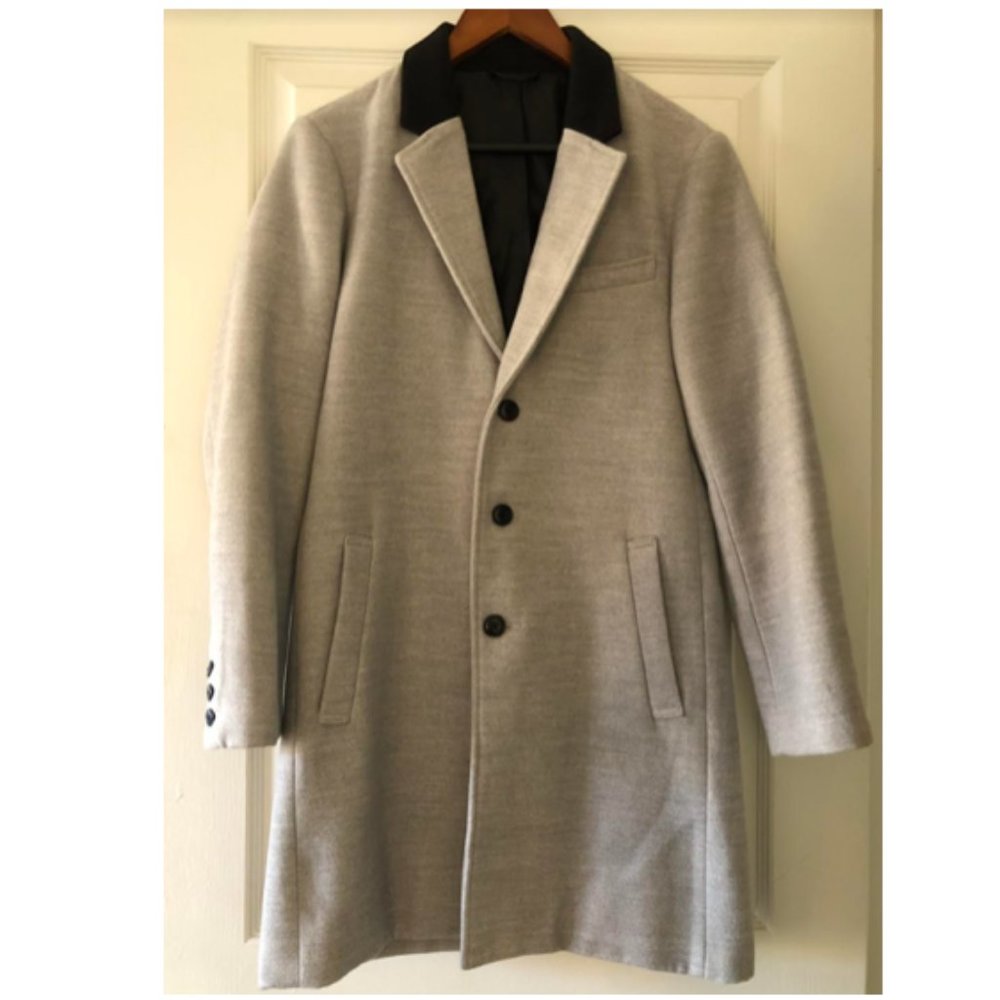 Men’s Long Heather Coat